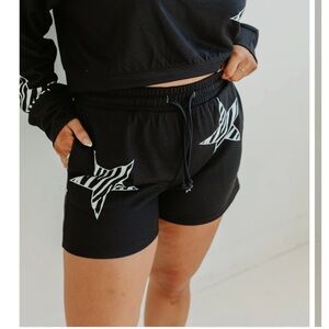 Bourbon & Belles Black Star Print Women's Shorts